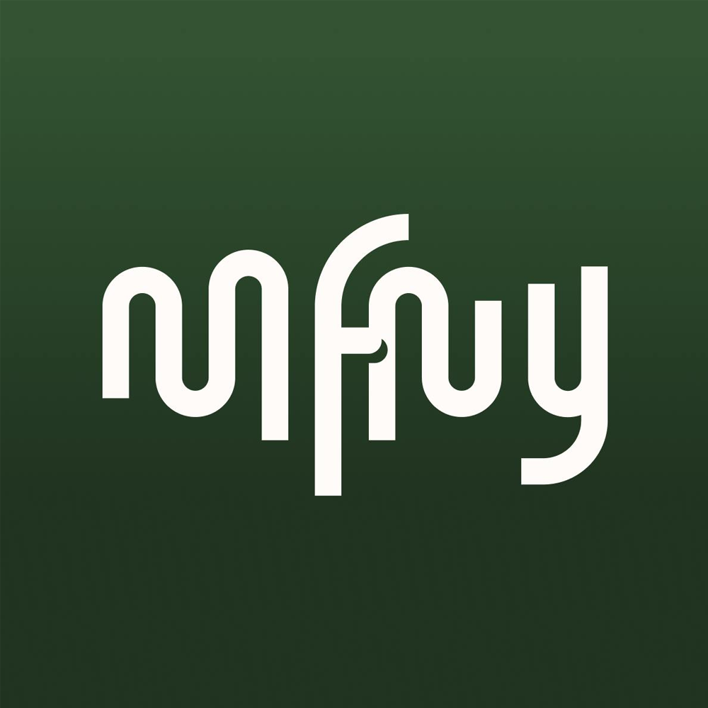 MFNY logo in stylized white lettering on a dark green background.